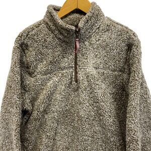 Alpine Sherpa 1/4 Zip Pullover With Aztec Zipper Pull